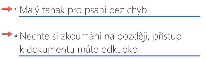 Snímek obrazovky k článku Benefity používání textových stylů ve Wordu (1)