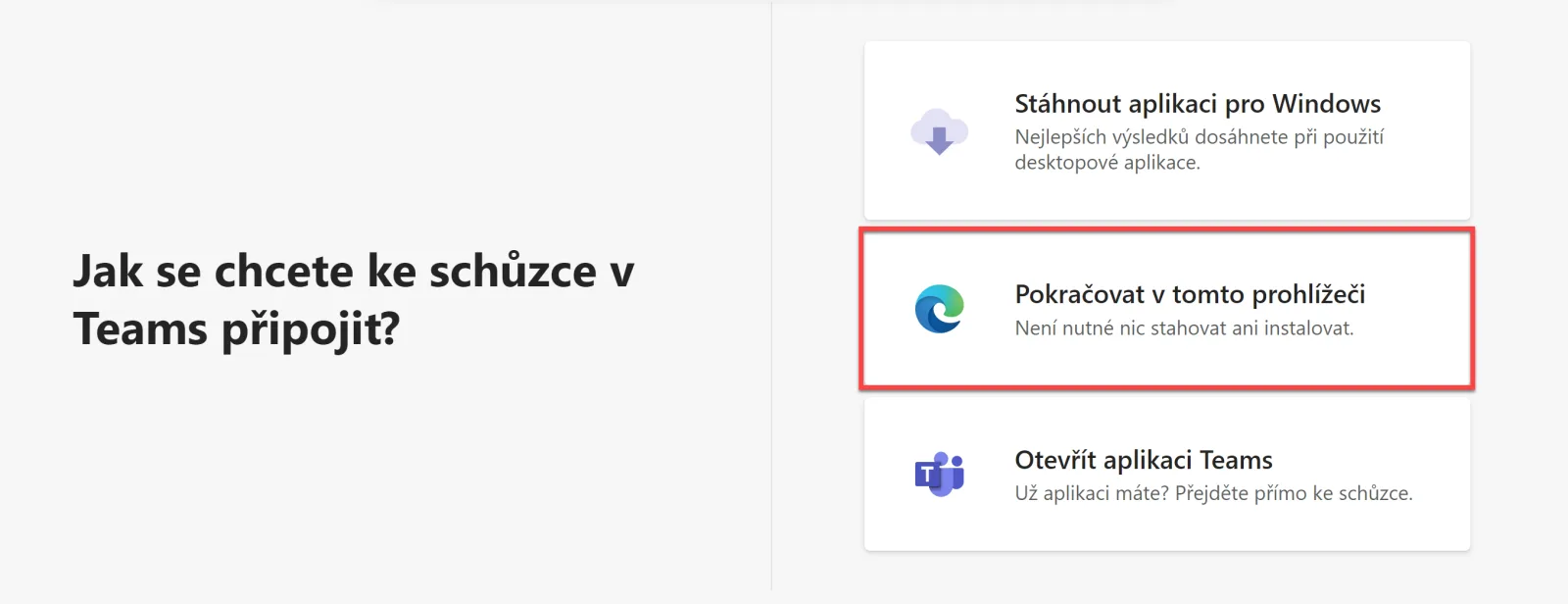 Snímek obrazovky k článku Jak naplánovat třídní schůzku v Teams (5)