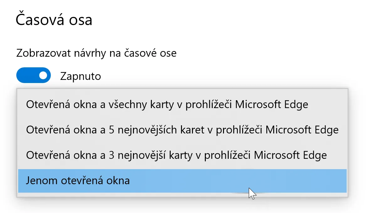 Nastaveni alt tab